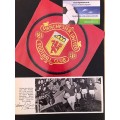 Signed picture of Harry Gregg the Manchester United footballer. 